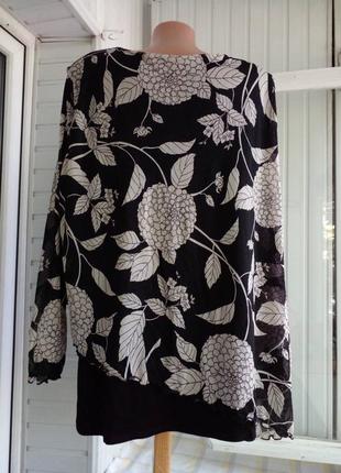 Красивая вискозная трикотажная блуза большого размера батал3 фото