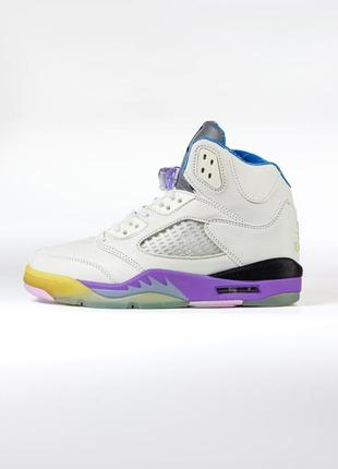 Шкіряні високі кросівки air jordan 5 oreo arriving retailers 5 white