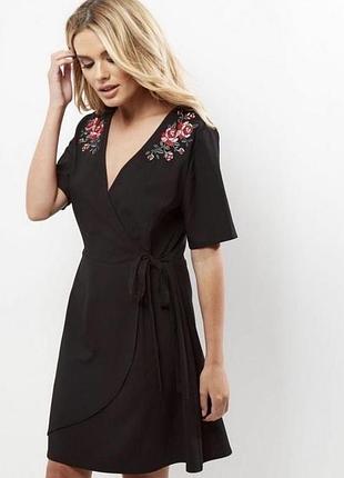 🥰 платье с вышивкой new look с завязкой 20
