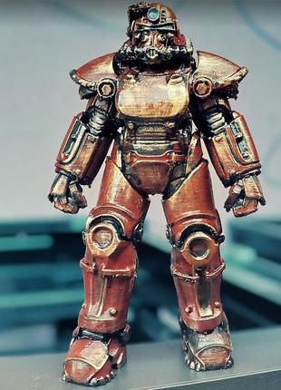 Статуетка фігурка з гри-fallout, силова броня t-51, притулок 51