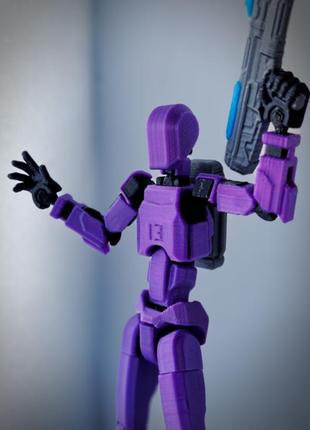 Робот конструктор фигурка игрушка сувенир лаки 13 dummy lucky фиолетовый металлик для детей и взрослых 4