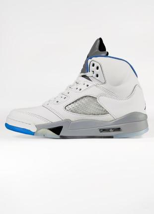 Шкіряні кросівки air jordan 5 oreo arriving retailers 5 retro gs 'stealth'