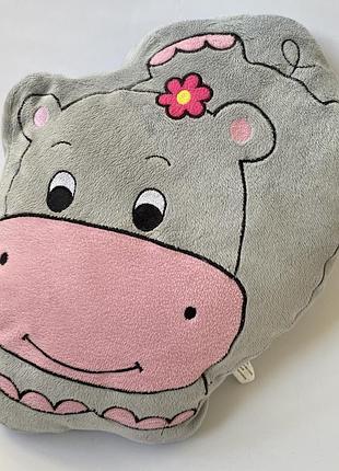 М’яка іграшка подушка бегемот 🦛 великий