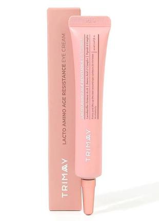 Антивозрастной крем для век с пептидами и пробиотиками trimay lacto amino age resistance eye cream