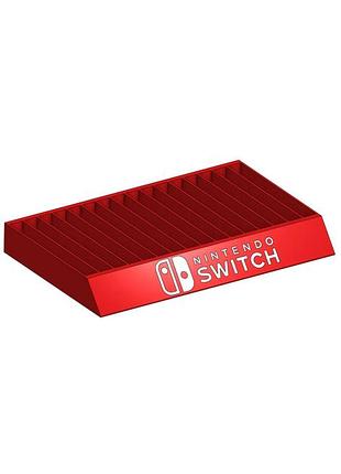 Держатель подставка под игры nintendo switch , под 16 дисков с logo