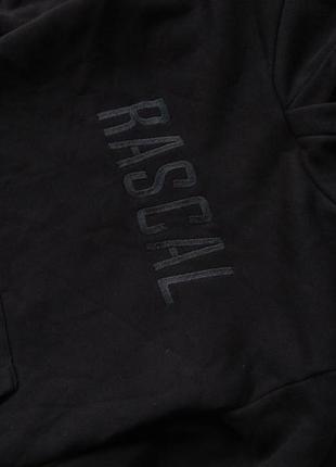 Черное кофта толстовка бомбер худи с капюшоном rascal 4