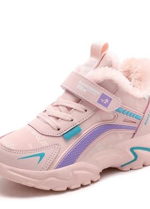 Теплі кросівки, утеплені хутром