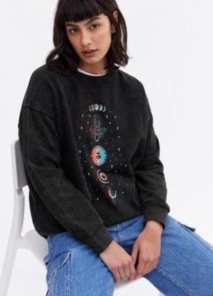 Свитшот оверсайз на флисе