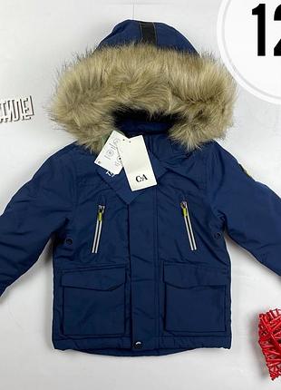 Куртка парка мальчик 7-8р 128см c&a темно синий