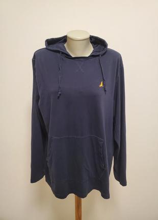 Гарна брендова трикотажна котонова кофта з капюшоном