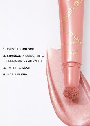 Кремові румʼяна tarte cosmetics blush tape liquid blush