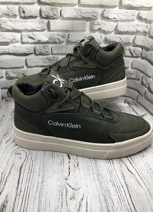 Мужские зимние кеды calvin klein