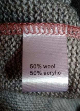 Мягкий теплый свитер*50% шерсть* 9