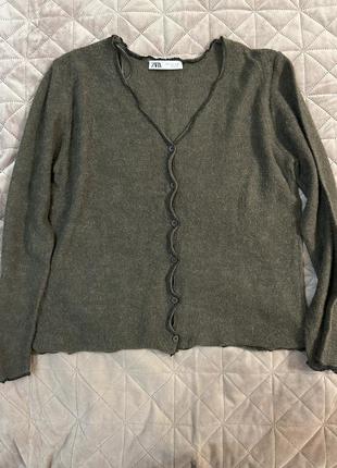 Теплый кардиган zara