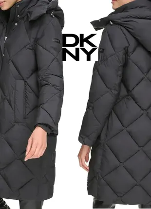 Dkny оригинал подовжена чорна зимова куртка