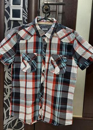 Рубашка хлопковая в клетку tnt размер s