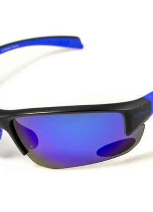 Очки поляризационные bluwater samson-3 polarized (g-tech blue) синие зеркальные1 фото