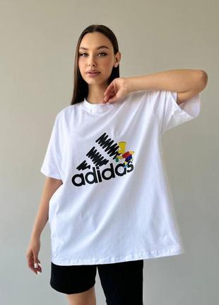 Футболка l3v3l adidas белая женская