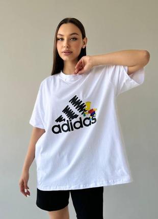 Футболка adidas белая женская