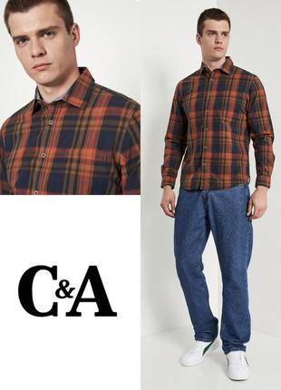 Стильна красива чоловіча сорочка c&a regular fit етикетка