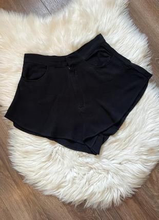 Стильні шорти юбка кльош zara висока посадка