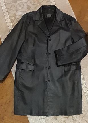 Кожаное пальто