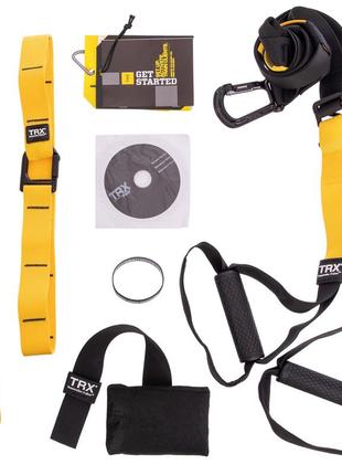 Петлі trx функціональний тренажер pro pack p3 fi-3727-06 (петлі підвісні, дверне кріплення, dvd, сумка,