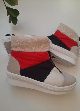 Стильні теплі черевики кеди keds в стилі tommy filhiger розмір 37