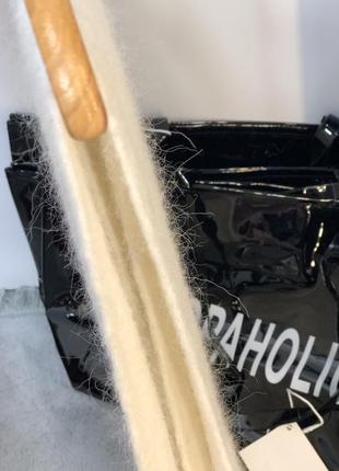 Большой шарф мохерный шарф молочного цвета кремовый белый теплый шарф длинный шарф шерсть