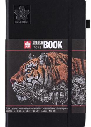 Блокнот для графики sakura sketch black а5 (13х21см) 140 г/м2 80 листов (94141003)