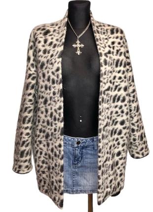 Вовняний леопардовий кардиган vintage y2k 2000s