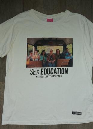 Футболка сексуальне виховання,половое воспитание,sex education розмір l