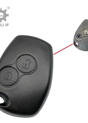 Корпус ключа ключ kangoo ключ renault 2 кнопки 9.5/2.5mm