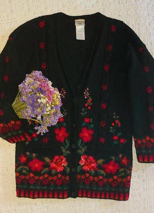 Винтажный кардиган laura ashley размер l