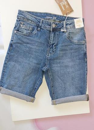 Ovs 11-12 р 146-152 см, шорти бермуди ,стрейчеві  ,джинс,