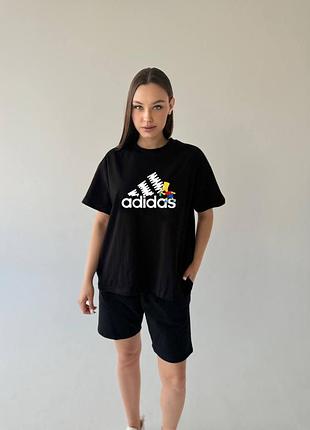 Футболка adidas черная женская