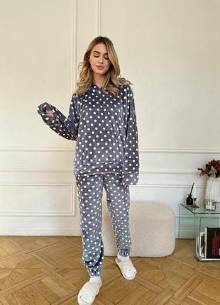 Тепла піжама зі штанами