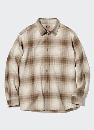 Фланелева сорочка uniqlo flannel regular fit checked shirt
унисекс