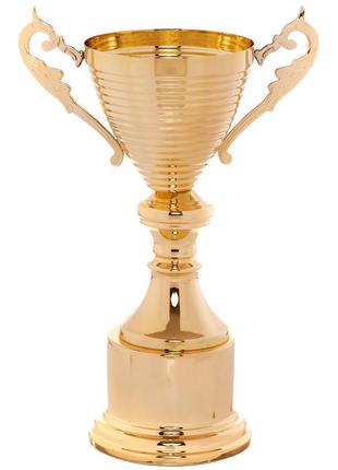 Кубок спортивный с ручками zelart c-296c высота 32см золото