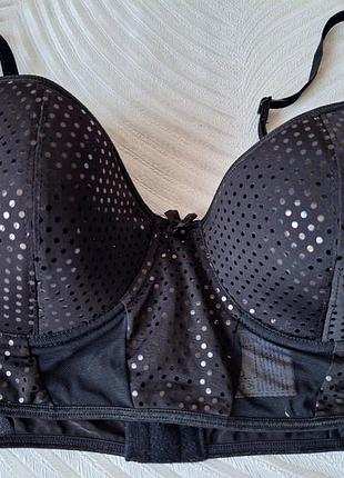 Черный с блестками бюстгальтер фирмы cottelli collection размер 80с