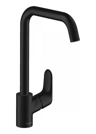 Смеситель для кухни hansgrohe focus m41 matt black 31820670