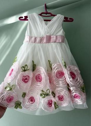 Платье платья пышное розы