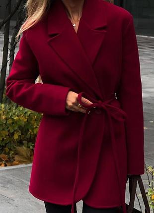 Піджак бордо кашемір