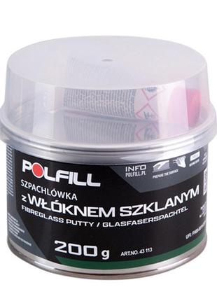 Polfill шпатлівка зі скловолокном polfill із зат. 0,2kg (43113)