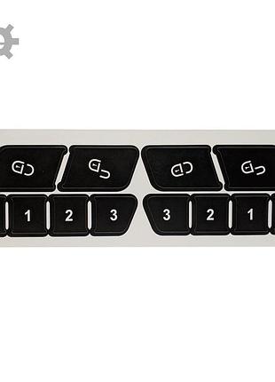 Реставрація кнопок сидіння наклейки c207 mercedes a2129059700