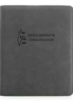 Папка для сімейних документів classic а4 т.сіра (еко шкіра)
