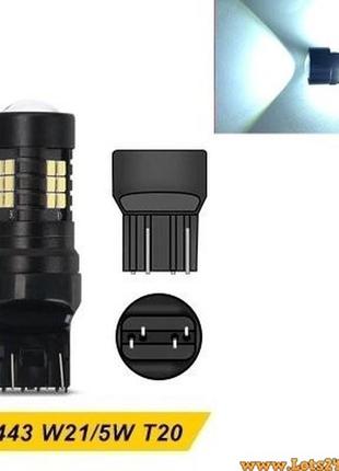 2шт автолампы t20 7443 21 led w21/5w автолампы светодиодные автолампы авто лед лампы авто лампа светодиодная