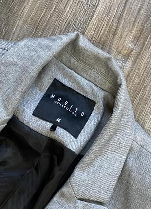 Mohito женский пиджак трендовый серый с пуговицами мохито тренд м s h&amp;m жакет