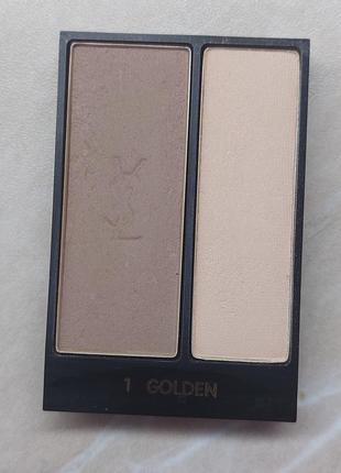 Палетка для контурирования лица yves saint laurent couture contouring palette 1 colden
 для создания формы и контура, подчеркивает силуэт лица