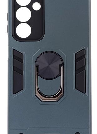 Чехол armored ring для samsung galaxy m35 / m356 противоударный с подставкой кольцо зеленый